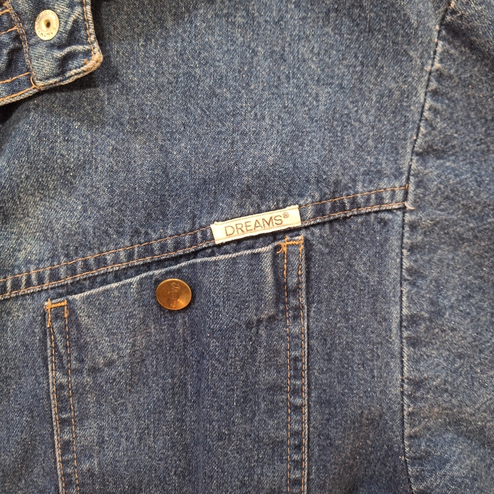 Denim Midi Shirt Dress - Blue - Picture 4 of 7